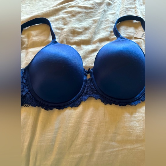 Talbots NWT Gorgeous Vivid Dark Blue with Pretty Lace Sexy and Comfortable - Picture 13 of 13